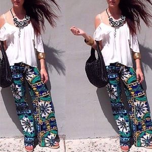 Rocky Mount Bohemian High Waist Palazzo Pants